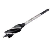 Draper Expert 4 Fluted Auger Bit 4 Carbon Steel Cutting Edges 20 x 165mm