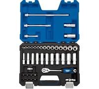 Draper 3,8" Multi-Drive Metric Socket Set - 42 Piece - Silver