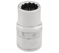 Draper Expert 49387 Hi-Torq® 12 Point Socket 3/8in Sq. Dr. 1/2in each