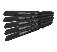 Draper 81731 Expert 5 Piece DT118G 92mm Jigsaw Blade Set, 230 V, Black, 92 mm