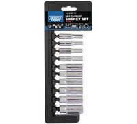 Draper 50048 1/4-Inch Metric Multi-Drive Deep Socket 10 Piece Set , Blue