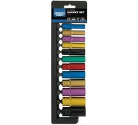 Metric Coloured Deep Socket Set, 3/8"" Sq. Dr. (12 Piece)