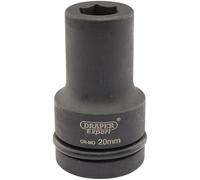 Draper Expert 05135 Expert Hi-Torq® 6 Point Deep Impact Socket 1in Sq. Dr. 20Mm each