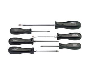 Draper Expert 6 Piece Mechanic's Slotted, Phillips, Pozidriv Screwdrivers 27029