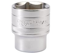 Draper Expert 6 Point Imperial Socket 1/2" Square Drive 1.1/16" Silver Hand Tool