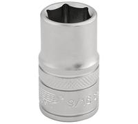 Draper Expert 6 Point Imperial Socket 1/2" Square Drive 9/16" Silver Hand Tool
