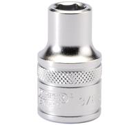 Draper Expert 6 Point Imperial Socket Micro Satin Finish 1/2" Square Drive 3/8"