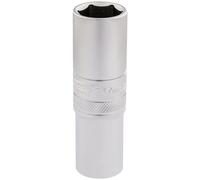 Draper Expert 6 Point Metric Deep Socket 1/2" Square Drive Chrome Plated 17mm