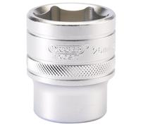 Draper Expert 6 Point Metric Socket Micro Satin Finish 1/2" Square Drive 26mm