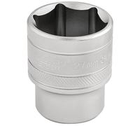 Draper Expert 6 Point Metric Socket Micro Satin Finish 1/2" Square Drive 27mm