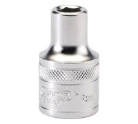 Draper Expert 6 Point Metric Socket Micro Satin Finish 1/2" Square Drive 8mm