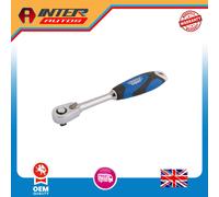 Draper Expert 60 Tooth Micro Head Reversible Soft Grip Ratchet, 1-4" Sq. Dr. 265