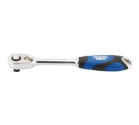 Draper Expert 60 Tooth Micro Head Reversible Soft Grip Ratchet, 3/8" Sq. Dr.