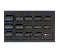 Draper Expert 63415 Impact Socket Set In 1/4 Drawer Eva Insert Tray 1/2in Sq. Dr. (15 Piece) per set