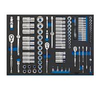 Draper Expert 63539 Socket Set In Full Plus Drawer Eva Insert Tray 1/4in 3/8in & 1/2in (96 Piece) per set