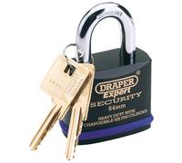 Draper Expert Heavy Duty Padlock and 2 Keys with Super Tough Molybdenum Steel