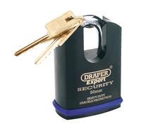 Draper Expert Heavy Duty Padlock and 2 Keys with Shrouded Shackle, 61mm