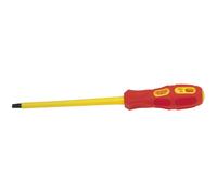 Draper Expert VDE Approved Fully Insulated Plain Slot Screwdriver, 6.5 x 150mm (Sold Loose)