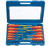 Draper Expert 69234 11-Piece VDE-Approved Fully Insulated Screwdriver Set , Blue