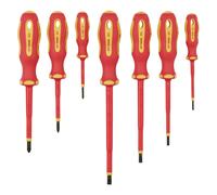 Draper Expert 7 Piece XP1000 VDE Electricians Screwdriver Set Slot & Pozi 64694