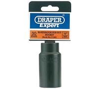 Draper Expert 71393 30 mm 1/2-Inch Square Drive 12-Point Hub Nut Socket