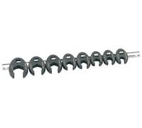Draper Expert 8 Piece Crow Foot Spanner Set - 61034 - Metric 3/8" Sq Dr Metal Rail Tool Kit