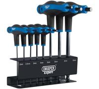 Draper Draper 8 piece Soft Grip 'T' Handle Hexagon and Ball End Key Set