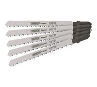 Draper 81716 Expert 5 Piece DT101B 100mm Jigsaw Blade Set, 230 V, Silver, 100 mm