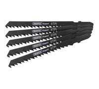 Draper 81726 Expert 5 Piece DT144DP 100mm Jigsaw Blade Set, 230 V, Black, 100 mm