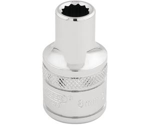 Draper Expert 8MM 12pt Socket 1/2DR Pckd - 33038