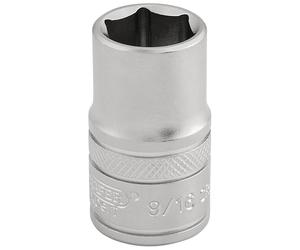 Draper Expert 9/16" 6PT Socket 1/2 DR-Pckd - 16627