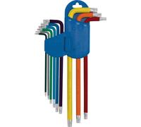 Draper Expert 04926 Tx-Star® Metric Extra-Long Arm Key Set Colour Coded (9 Piece) 1