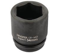 Draper Expert 93267 Hi-Torq® 6 Point Impact Socket 3/4in Sq. Dr. 34Mm each