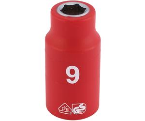 Draper Expert 9MM VDE 3/8" Insul. Socket - 31556