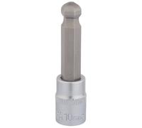 Draper Expert Ball End Hexagonal Socket Knurled Ring Bits 3/8" Square Drive 10mm