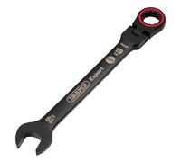 Draper Expert Black Flexible Head Combination Ratchet Spanner 8-19mm Select Size