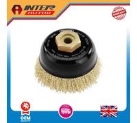 Draper Expert Brassed Steel Crimped Wire Cup Brush, 60mm, M10 52634