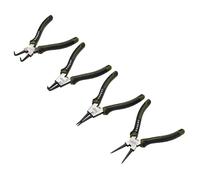 Draper Expert Circlip Pliers 4 Piece Set | 180mm Internal & External, Straight/Bent Tip Snap Ring Pliers | Heavy Duty Chrome Vanadium Steel Hand Tools