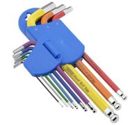 Draper Expert Colour Coded Metric Hex & Ball End Key Set - 1.5 to 10mm