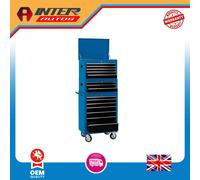 Draper Expert Combination Roller Cabinet and Tool Chest, 15 Drawer, 26", Blue 04
