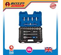Draper Expert Combined MM-AF Socket Set, 1-2" Sq. Dr. (41 Piece) 16453