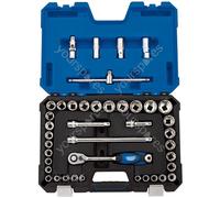 Draper Expert Combined MM/AF Socket Set, 1/2" Sq. Dr. (41 Piece)