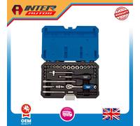 Draper Expert Combined MM-AF Socket Set, 1-4" Sq. Dr. (40 Piece) 16445