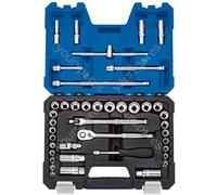 Draper Expert Combined MM/AF Socket Set, 3/8" Sq. Dr., Blue (41 Piece)