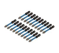 Draper Expert Cross Slot/ph Type Impact Screwdriver Bits, No.2 X 50mm, 1/4" Hex (Pack Of 20) 05697