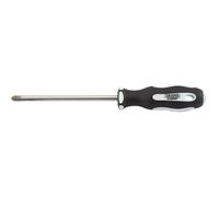 Draper Expert Cross Slot Soft Grip Screwdriver Satin Chrome Plated No.3 x 150mm