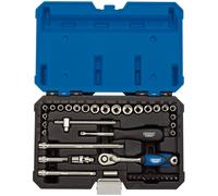 Draper Expert Draper Expert Combined MM/AF Socket Set, 1/4" Sq. Dr. (40 Piece)