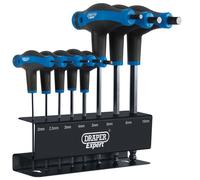 Draper Expert Draper Expert Soft Grip Metric Hex & Ball End T-Handle Key Set (8 Piece)