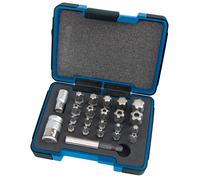Draper Expert Draper TX-STAR 1/4, Plus Bit Set, 3/8" Sq. Dr. (23 Piece)