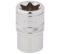 Draper Expert Draper TX-STAR Socket Chrome Vanadium Steel 1/2" Square Drive E20
